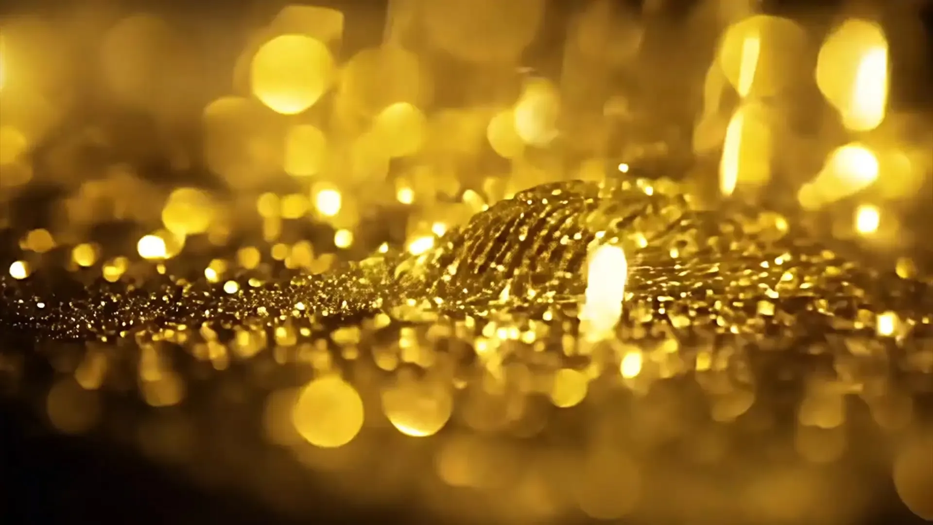 Gleaming Gold Particles Background for Fashion and Luxury Branding